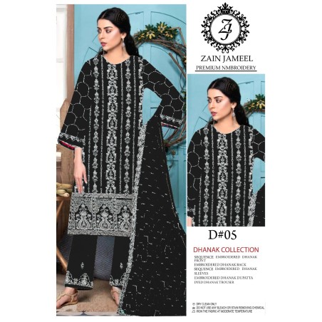 DHANAK 3 PCS (UNSTITCHED)